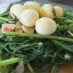 Kangkong stir fry with quail eggs recipe